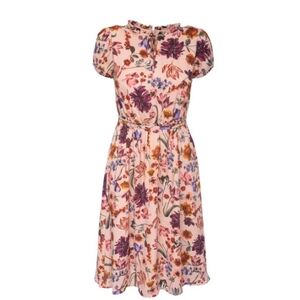 J. Crew Multicolor Floral Midi Dress